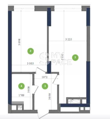 1-кімнатна квартира за адресою (площа 46 м²) - Atlanta.ua - фото 22