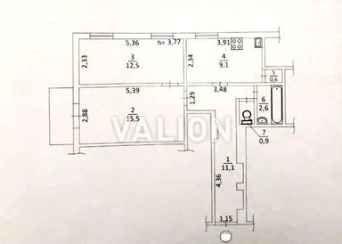 2-кімнатна квартира за адресою (площа 53,2 м²) - Atlanta.ua - фото 61