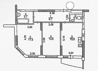2-rooms apartment apartment by the address st. Ul Kakhovskaya (area 63,4 m²) - Atlanta.ua - photo 56