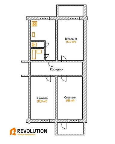 3-кімнатна квартира за адресою вул. Бориспільська (площа 86,2 м²) - Atlanta.ua - фото 29