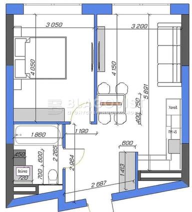 1-кімнатна квартира за адресою наб. Дніпровська (площа 42 м²) - Atlanta.ua - фото 17