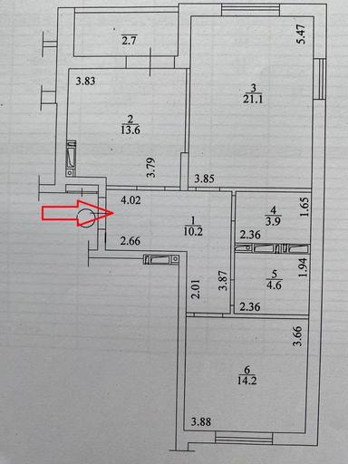 2-комнатная квартира по адресу (площадь 70,3 м²) - Atlanta.ua - фото 42