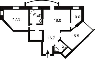 2-кімнатна квартира за адресою вул. Вишгородська (площа 92,1 м²) - Atlanta.ua - фото 25