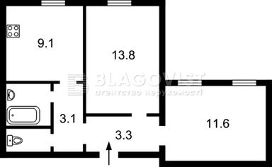 2-кімнатна квартира за адресою (площа 45,6 м²) - Atlanta.ua - фото 18