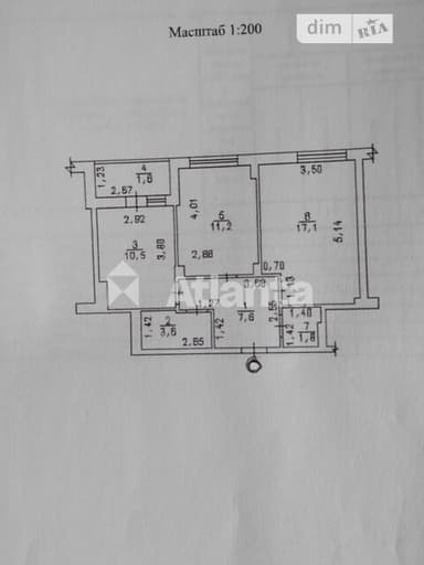 2-комнатная квартира по адресу (площадь 53,4 м²) - imageAlt 7 2-комнатная квартира по адресу (площадь 53,4 м²) - Atlanta.ua - imageAlt 7