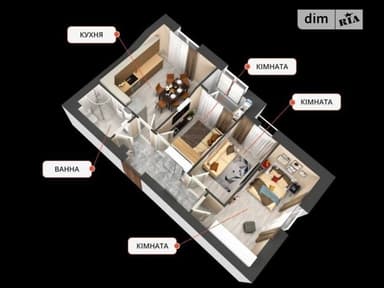 3-комнатная квартира по адресу ул. Центральная (площадь 57 м²) - imageAlt 20 3-комнатная квартира по адресу ул. Центральная (площадь 57 м²) - Atlanta.ua - imageAlt 20