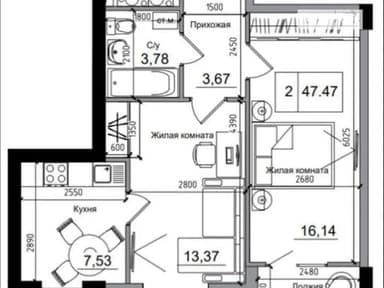2-комнатная квартира по адресу (площадь 48 м²) - imageAlt 10 2-комнатная квартира по адресу (площадь 48 м²) - Atlanta.ua - imageAlt 10