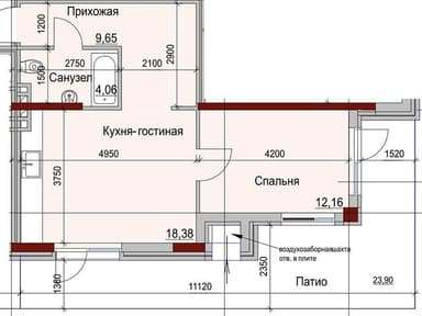 1-кімнатна квартира за адресою Дачний 2-й пров. (площа 45 м²) - фото 12 1-кімнатна квартира за адресою Дачний 2-й пров. (площа 45 м²) - Atlanta.ua - фото 12