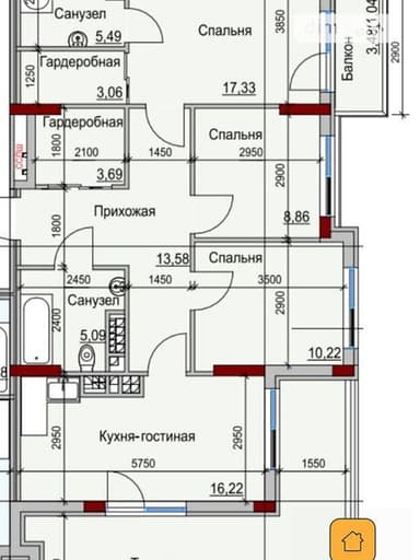 3-комнатная квартира по адресу Дачный 2-й пер. (площадь 93 м²) - imageAlt 24 3-комнатная квартира по адресу Дачный 2-й пер. (площадь 93 м²) - Atlanta.ua - imageAlt 24
