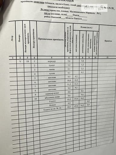 Багатокімнатна квартира за адресою (площа 64,1 м²) - фото 17 Багатокімнатна квартира за адресою (площа 64,1 м²) - Atlanta.ua - фото 17