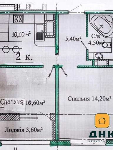 2-комнатная квартира по адресу ул. Варненская (площадь 48 м²) - фото 24 2-комнатная квартира по адресу ул. Варненская (площадь 48 м²) - Atlanta.ua - фото 24