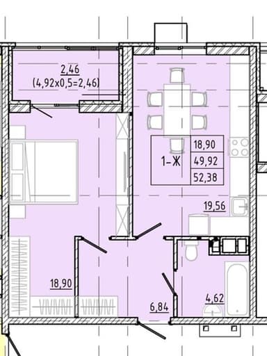 1-комнатная квартира по адресу ул. Судостроительная (площадь 52,4 м²) - фото 14 1-комнатная квартира по адресу ул. Судостроительная (площадь 52,4 м²) - Atlanta.ua - фото 14