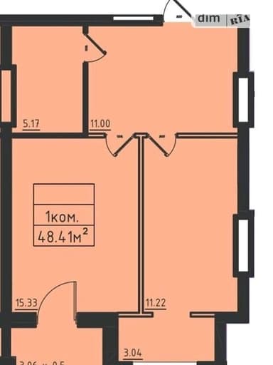 1-комнатная квартира по адресу ул. Ветровая (площадь 48 м²) - imageAlt 22 1-комнатная квартира по адресу ул. Ветровая (площадь 48 м²) - Atlanta.ua - imageAlt 22