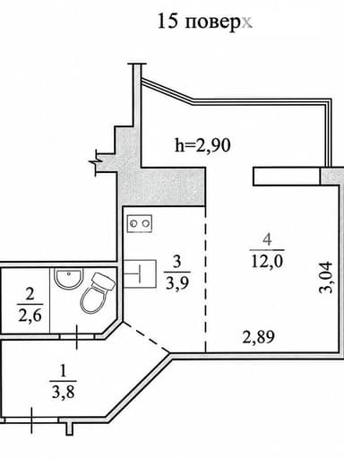 1-комнатная квартира по адресу ул. Проектная (площадь 22,3 м²) - фото 28 1-комнатная квартира по адресу ул. Проектная (площадь 22,3 м²) - Atlanta.ua - фото 28
