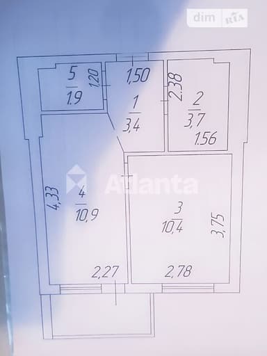 1-комнатная квартира по адресу (площадь 33,3 м²) - imageAlt 26 1-комнатная квартира по адресу (площадь 33,3 м²) - Atlanta.ua - imageAlt 26