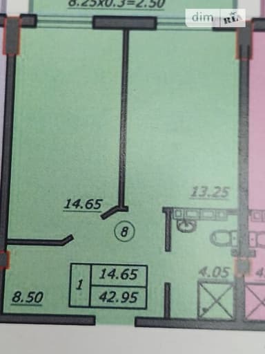 1-комнатная квартира по адресу (площадь 43 м²) - imageAlt 16 1-комнатная квартира по адресу (площадь 43 м²) - Atlanta.ua - imageAlt 16