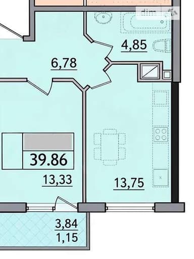 1-комнатная квартира по адресу ул. Сахарова (площадь 40 м²) - imageAlt 9 1-комнатная квартира по адресу ул. Сахарова (площадь 40 м²) - Atlanta.ua - imageAlt 9
