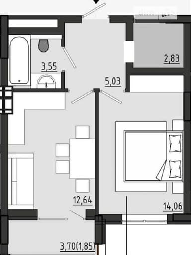 1-комнатная квартира по адресу Волжский пер. (площадь 40 м²) - imageAlt 17 1-комнатная квартира по адресу Волжский пер. (площадь 40 м²) - Atlanta.ua - imageAlt 17