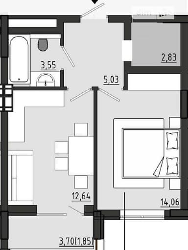 1-комнатная квартира по адресу Волжский пер. (площадь 40 м²) - imageAlt 18 1-комнатная квартира по адресу Волжский пер. (площадь 40 м²) - Atlanta.ua - imageAlt 18