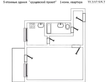 1-комнатная квартира по адресу 32-я улица (площадь 32 м²) - imageAlt 12 1-комнатная квартира по адресу 32-я улица (площадь 32 м²) - Atlanta.ua - imageAlt 12