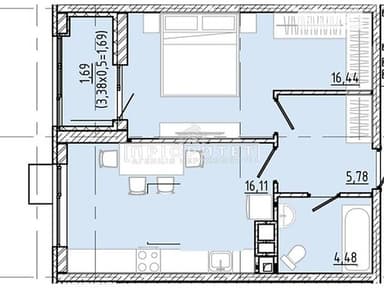 1-комнатная квартира по адресу ул. Судостроительная (площадь 44,5 м²) - imageAlt 20 1-комнатная квартира по адресу ул. Судостроительная (площадь 44,5 м²) - Atlanta.ua - imageAlt 20