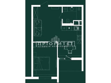 1-комнатная квартира по адресу ул. Краснова (площадь 45,8 м²) - imageAlt 19 1-комнатная квартира по адресу ул. Краснова (площадь 45,8 м²) - Atlanta.ua - imageAlt 19