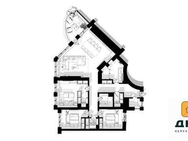 Многокомнатная квартира по адресу (площадь 160 м²) - фото 38 Многокомнатная квартира по адресу (площадь 160 м²) - Atlanta.ua - фото 38