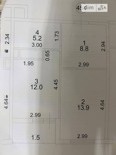 1-комнатная квартира по адресу ул. Краснова (площадь 41,4 м²) - imageAlt 14 1-комнатная квартира по адресу ул. Краснова (площадь 41,4 м²) - Atlanta.ua - imageAlt 14