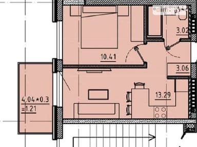 1-комнатная квартира по адресу (площадь 31,0 м²) - imageAlt 22 1-комнатная квартира по адресу (площадь 31,0 м²) - Atlanta.ua - imageAlt 22