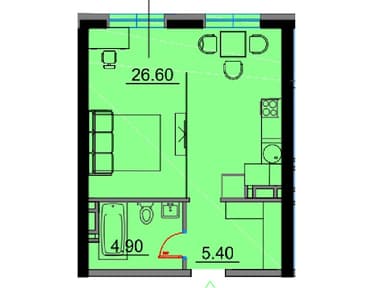 1-кімнатна квартира за адресою вул. Скісна (площа 36,9 м²) - фото 13 1-кімнатна квартира за адресою вул. Скісна (площа 36,9 м²) - Atlanta.ua - фото 13