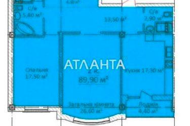 2-комнатная квартира по адресу ул. Еврейская (площадь 89,9 м2) - Atlanta.ua - фото 14