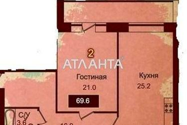 2-rooms apartment apartment by the address st. Frantsuzskiy bul Proletarskiy bul (area 71,6 m2) - Atlanta.ua - photo 24