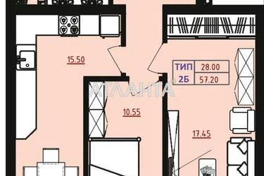 2-rooms apartment apartment by the address st. Marselskaya (area 57,2 m2) - Atlanta.ua - photo 16