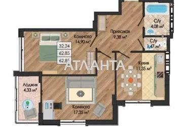 2-rooms apartment apartment by the address st. Nikolaevskaya (area 62,9 m2) - Atlanta.ua - photo 8