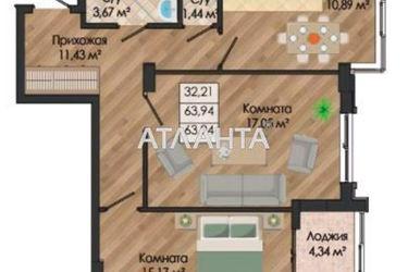 2-rooms apartment apartment by the address st. Nikolaevskaya (area 64,0 m2) - Atlanta.ua - photo 8