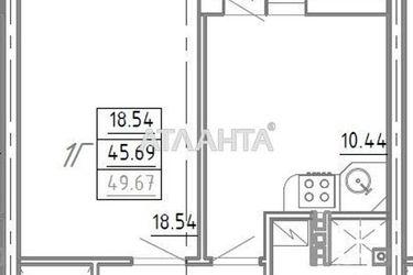 1-room apartment apartment by the address st. Srednefontanskaya (area 49,5 m2) - Atlanta.ua - photo 4