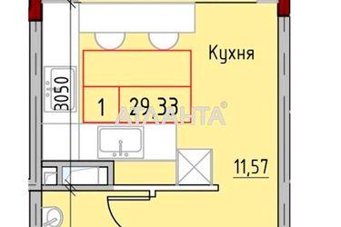 1-room apartment apartment by the address st. Mayachnyy per (area 29,3 m2) - Atlanta.ua - photo 9