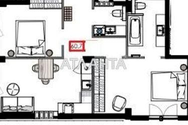 2-rooms apartment apartment by the address st. Marselskaya (area 59,9 m2) - Atlanta.ua - photo 11