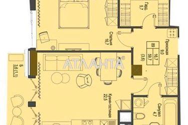 1-room apartment apartment by the address st. Frantsuzskiy bul Proletarskiy bul (area 39,2 m2) - Atlanta.ua - photo 10
