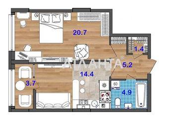 1-room apartment apartment by the address st. Bocharova gen (area 50,4 m2) - Atlanta.ua - photo 6