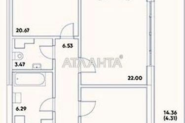 2-кімнатна квартира за адресою вул. Рєпіна (площа 97,0 м2) - Atlanta.ua - фото 10