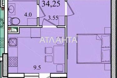 1-комнатная квартира по адресу Глушко ак. Пр. (площадь 34,0 м2) - Atlanta.ua - фото 22