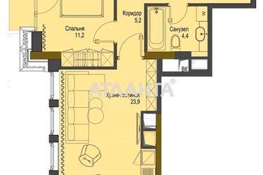 1-room apartment apartment by the address st. Frantsuzskiy bul Proletarskiy bul (area 55,8 m2) - Atlanta.ua - photo 4