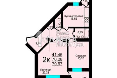 2-rooms apartment apartment by the address st. Shchepnoy per (area 79,7 m2) - Atlanta.ua - photo 6