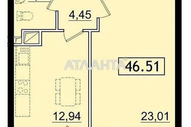 1-room apartment apartment by the address st. Sakharova (area 46,5 m2) - Atlanta.ua - photo 7