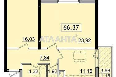 2-комнатная квартира по адресу ул. Сахарова (площадь 66,3 м2) - Atlanta.ua - фото 9