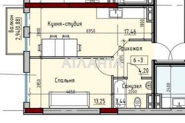 1-room apartment apartment by the address st. Radostnaya (area 41,0 m2) - Atlanta.ua - photo 21