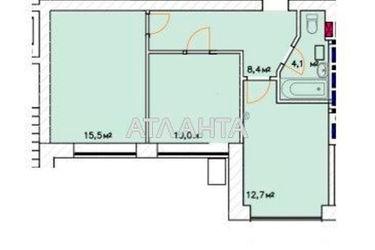 2-rooms apartment apartment by the address st. Malinovskogo marsh (area 54,0 m2) - Atlanta.ua - photo 35