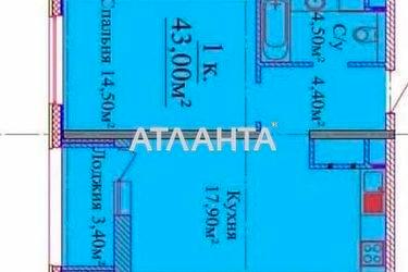 1-комнатная квартира по адресу ул. Жаботинского (площадь 43,0 м2) - Atlanta.ua - фото 10