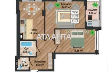 2-комнатная квартира по адресу ул. Николаевская (площадь 61,6 м2) - Atlanta.ua - фото 6